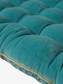 Matelas De Sol Velours Eden India Vert / Rose - Vertbaudet -Produits Pour Bébé matelas de sol velours eden india 4