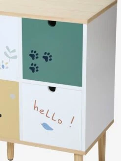 Meuble 6 Bacs Jungle Blanc - Vertbaudet -Produits Pour Bébé meuble 6 bacs jungle 5