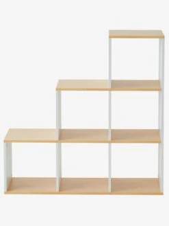 Meuble 6 Cases Blanc / Bois - Vertbaudet -Produits Pour Bébé meuble 6 cases 2