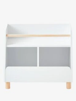 Meuble De Rangement Mixte étagère + Bacs LIGNE PTILOU Blanc/bois - Vertbaudet -Produits Pour Bébé meuble de rangement mixte etagere bacs ligne ptilou 2