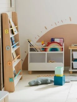 Meuble De Rangement Mixte étagère + Bacs LIGNE PTILOU Blanc/bois - Vertbaudet -Produits Pour Bébé meuble de rangement mixte etagere bacs ligne ptilou 4