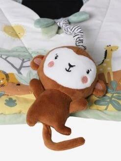Panneau D'activités Musical En Tissu TANZANIE Blanc - Vertbaudet -Produits Pour Bébé panneau dactivites musical en tissu tanzanie 4