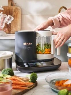 Robot Connecté BEABA Babycook Smart Gris Anthracite/blanc - Beaba -Produits Pour Bébé robot connecte beaba babycook smart 4