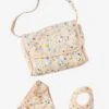 Sac à Langer Poupon + Couche + Bavoir En Gaze De Coton Rose - Vertbaudet 2 Sac à Langer Poupon + Couche + Bavoir En Gaze De Coton Rose - Vertbaudet -Produits Pour Bébé sac a langer poupon couche bavoir en gaze de coton
