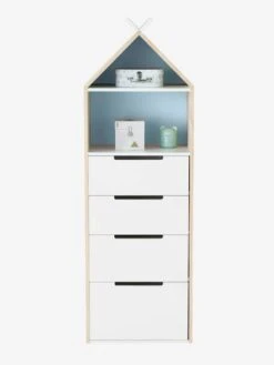 Semainier Fond Réversible Bleu Ou Rose LIGNE TIPILI Bleu Clair - Vertbaudet -Produits Pour Bébé semainier fond reversible bleu ou rose ligne tipili 2