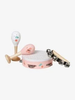 Set 3 Instruments : Maracas, Tambourin, Grelots En Bois FSC® Multicolore - Vertbaudet -Produits Pour Bébé set 3 instruments maracas tambourin grelots en bois fsc 4