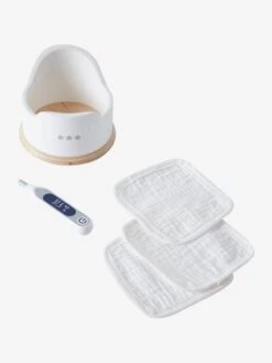 Set Accessoires Hygiène Poupon En Bois FSC® Blanc - Vertbaudet -Produits Pour Bébé set accessoires hygiene poupon en bois fsc 3