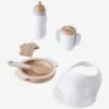 Set Accessoires Repas Poupon En Bois FSC® Blanc - Vertbaudet -Produits Pour Bébé set accessoires repas poupon en bois fsc