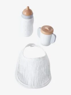 Set Accessoires Repas Poupon En Bois FSC® Blanc - Vertbaudet -Produits Pour Bébé set accessoires repas poupon en bois fsc 3