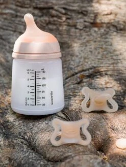 Set Biberon Zero.Zero + Sucette SUAVINEX Rose Nude - Suavinex -Produits Pour Bébé set biberon zero.zero sucette suavinex 5