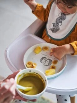 Set Vaisselle En Céramique Et Silicone HANOÏ Hérissons - Vertbaudet -Produits Pour Bébé set vaisselle en ceramique et silicone hanoi 3