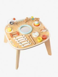 Table D'activités Et D'éveil Musical Bois FSC® Rose - Vertbaudet -Produits Pour Bébé table dactivites et deveil musical bois fsc 3