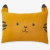Taie D'oreille Bébé En Gaze De Coton Tigre HANOÏ Jaune Moyen Uni Avec Decor - Vertbaudet -Produits Pour Bébé taie doreille bebe en gaze de coton tigre hanoi