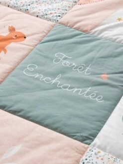 Tapis De Sol Patchwork FORET ENCHANTEE Rose / Multicolore - Vertbaudet -Produits Pour Bébé tapis de sol patchwork foret enchantee 3