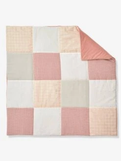 Tapis De Sol Patchwork GIRLY VICHY Rose / Multicolore - Vertbaudet -Produits Pour Bébé tapis de sol patchwork girly vichy 3