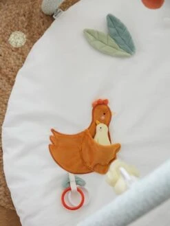 Tapis D'éveil Avec Arches En Coton Nid D'abeille LOVELY FARM Lovely Farm - Multicolore - Vertbaudet -Produits Pour Bébé tapis deveil avec arches en coton nid dabeille lovely farm 3