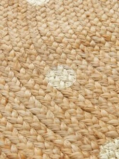 Tapis Jute à Pois Dorés Beige Clair Uni Avec Decor - Vertbaudet -Produits Pour Bébé tapis jute a pois dores 3