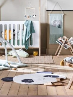 Tapis Panda HANOÏ écru / Noir - Vertbaudet -Produits Pour Bébé tapis panda hanoi 2