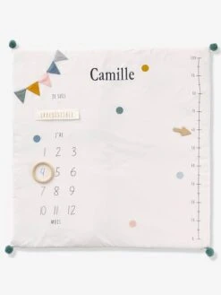 Tapis Photo Bébé Personnalisable écru / Vert - Vertbaudet -Produits Pour Bébé tapis photo bebe personnalisable 2