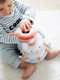 Tour à Empiler En Tissu LEON SUR LE PONTON Multicolore - Vertbaudet -Produits Pour Bébé tour a empiler en tissu leon sur le ponton 5