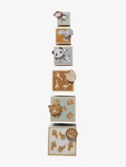Tour De Cubes Avec Formes à Encastrer En Bois FSC® Beige - Vertbaudet -Produits Pour Bébé tour de cubes avec formes a encastrer en bois fsc 3